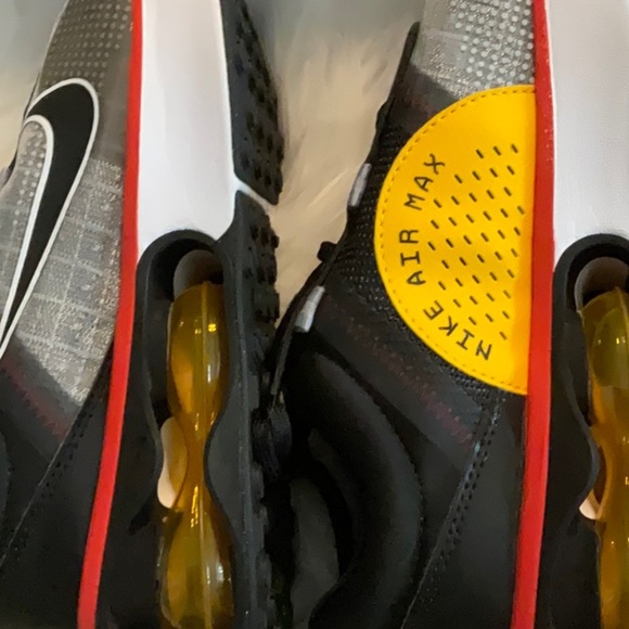 Nike Gray and Black Sneakers with Red and Yellow Accents - Picture 3 of 9